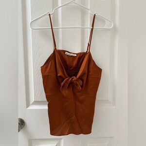 Abercrombie & Fitch Rust Camisole with Bow Detail